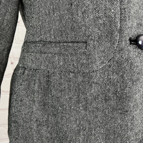 Apt. 9 Womens Grey Peplum Wool Blend Blazer Size 8 - Picture 5 of 9